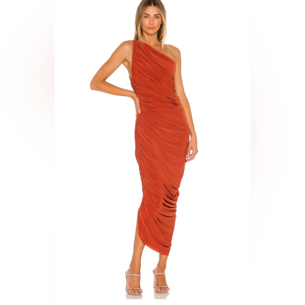 Norma Kamali Diana Gown in Cinnamon